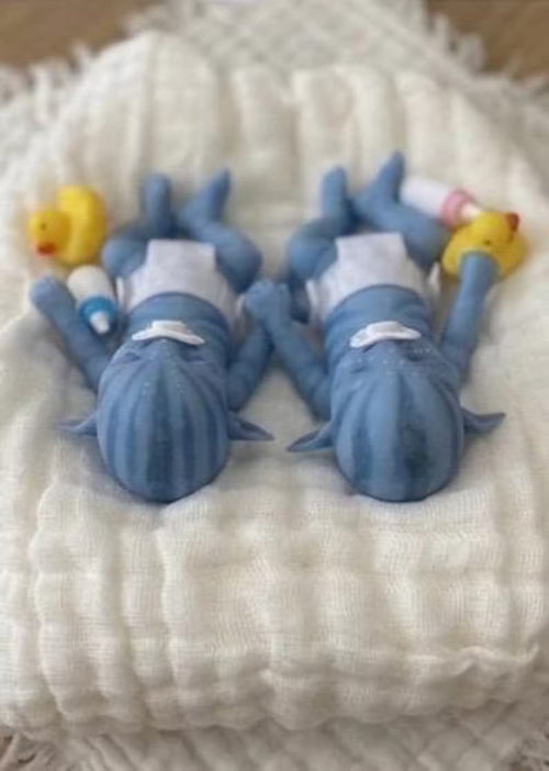 Blue alien baby